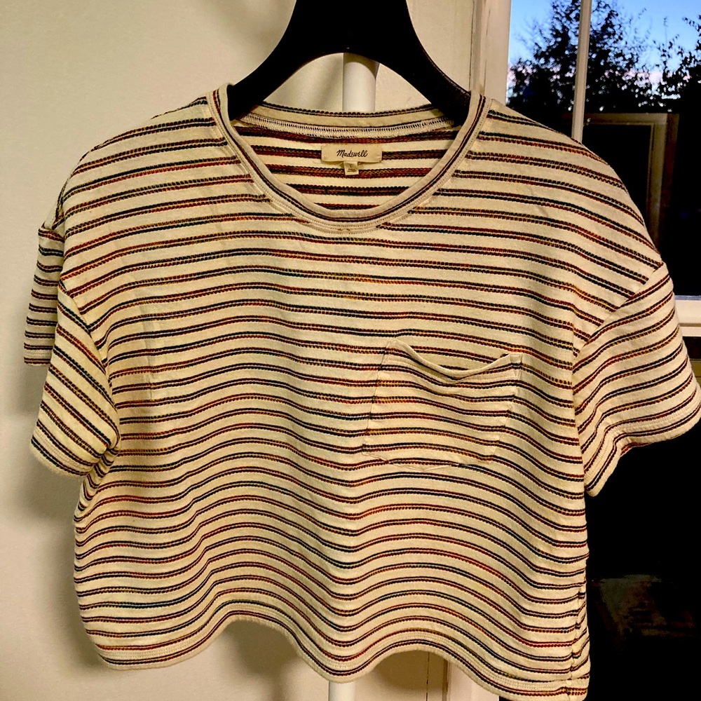 Madewell Boxy Cropped Tee with Pocket